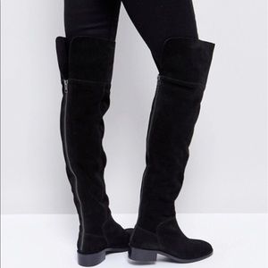 ASOS KORE Suede Over The Knee Boots